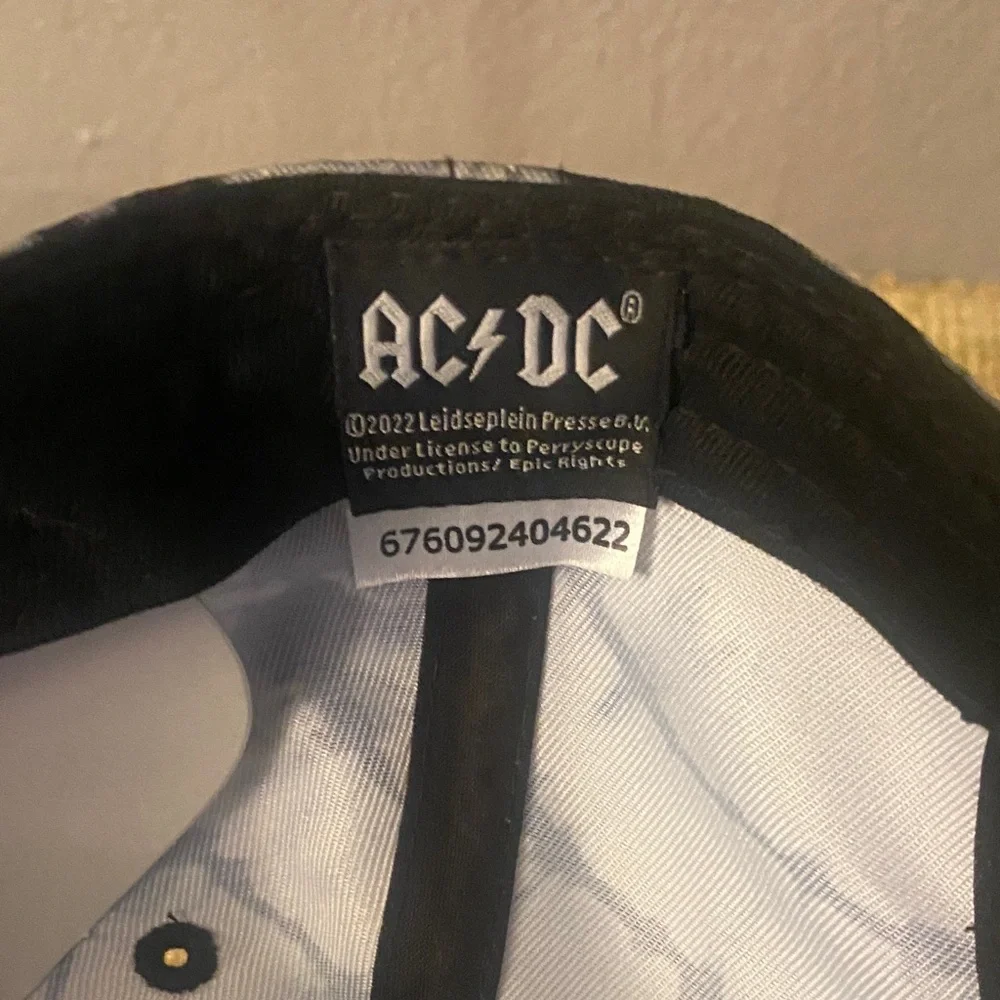 AC/DC Black and White Tie-Dye Hat